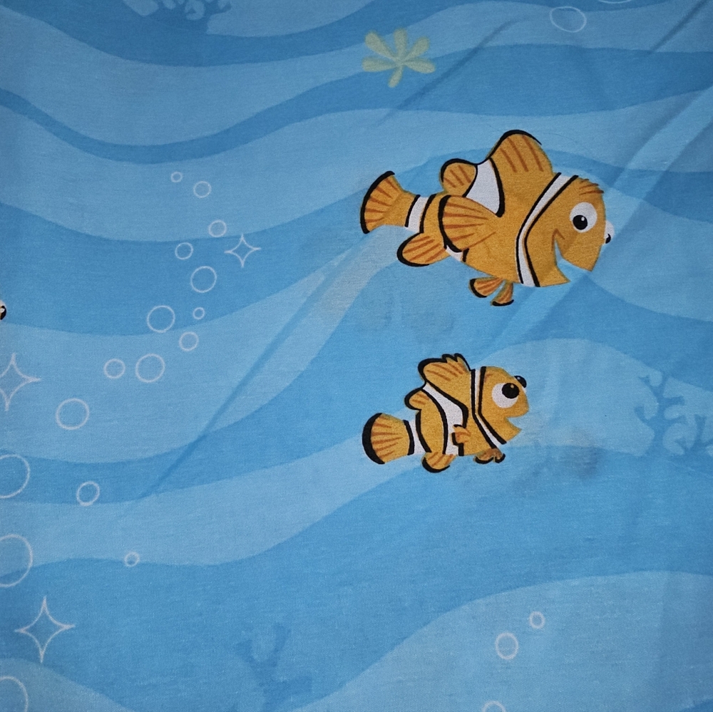 Disney Finding Nemo Vintage VTG Flat Sheet Twin - Picture 6 of 8